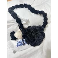 ราคา กระเป๋าผ้ากำมะหยี่ สีดำ Jelly Bunny แท้มือสอง สภาพใหม่ (25114334217)