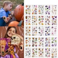 ราคา สติกเกอร์ลายTemporary Tattoo HALOWEEN ขนาด 30/40 ชิ้น สำหรับเด็ก DIY ลายชั่วคราว (27589594908)