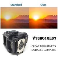 ราคา ELPLP67 สําหรับ EPSON EB-S02 EB-S11 EB-S12 EB-W12 EB-W16 EB-X02 EB-X12 EB-X14 X14G EH-TW550 EX3210 H4C67 V13H010L (40625347564)
