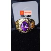 ราคา UNGU Promobแหวนอเมทิสต์ธรรมชาติ | แหวนอเมทิสต์สีม่วง | คอลเลกชันพลอย (27593084165)