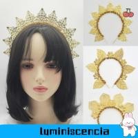 ราคา LUMINESCENCIA Sun Goddess Crown, Golden Handmade แบบดั้งเดิมเทศกาล Headwear, แฟชั่นหวานจัดแต่งทรงผม Elegant Head Hoops ผู้หญิงสาวอุปกรณ์เสริมผม (45900540213)