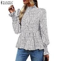 ราคา Zanzea เสื้อเบลาส์ คอกลม แขนยาว พิมพ์ลาย สไตล์วินเทจ แฟชั่นสําหรับผู้หญิง (25652225147)