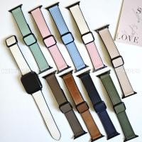 ราคา Crazy Horse รูปแบบสายหนังเหมาะสําหรับ iwatch Seires10 42 มม.46 มม.โลหะหัวเข็มขัดแม่เหล็กสายนาฬิกา Ultra 2 9 8 7 se 6 5 4 3 49 มม.45 มม.41 มม.44 มม.40 มม. (26122977956)
