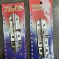 ราคา กลอนประตูขนาด 4นิ้ว แพ็กคู่ สเตนเลส tigon (5536883207)