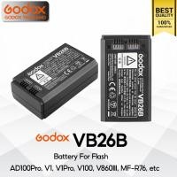 ราคา Godox Battery VB26B - For Flash V1, V1Pro , V100, V860III, AD100Pro, MF-R76, etc / Godox Thailand (2444187428)