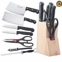 ราคา ชุดมีดทำครัว มีดสแตนเลส ชุดมีดสแตนเลสทำครัว 8 ชิ้น พร้อมฐานเก็บ มีดครัวชุดมีด เซ็ตมีดทำครัว (25034940950)