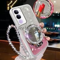 ราคา สําหรับ Vivo Y21d 5G VIVO Y21D VivoY21d Vivo y21d Y 21 d Y21d 4G 5G Glitter Stand Holder เคสโทรศัพท์ 2025 ปลอกเชือกแขวนเลนส์ป้องกัน TPU Soft Shock Glitter ฝาหลัง (43870015554)