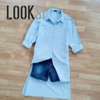 ราคา เดรสเชิ้ต/เชิ้ตยาว Looksi #เสื้อมือสอง สภาพดี (6242169523)