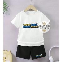 ราคา Lexander Fashion Childrens Black Pants Set for Girls and Boys Trending Viral Woii Image Casual Friends (52350462973)