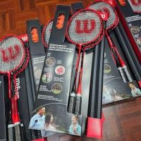 ราคา ไม้แบดมินตัน Wilson ครบเซ็ต 4 ไม้พร้อมเน็ตขนาด 6 เมตร แถมลูกแบบ Infrared 4 ลูก พร้อมถุงจัดเก็บ (25011778558)