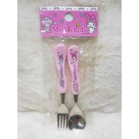 ราคา ช้อน-ส้อม ลาย My Melody ทำจากสแตนเลส นำเข้าจากเกาหลี (4334518827)