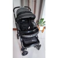 ราคา Fico รถเข็นเด็ก รุ่น Striker: A106 สี dark grey เปลี่ยนเป็นเปลโยกได้ เข็นได้ 2 ทิศทาง สภาพดีมาก ใช้แต่ในบ้าน ล้อไม่สึก (19144632915)
