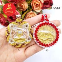 ราคา จี้จตุคามรามเทพ ขนาด 4.5x4.5cm กรอบคริสตัลสวารอฟสกี้แท้ เสริมบารมี ปกป้องคุ้มครอง รูปถ่ายจากสินค้าจริง (23520726798)