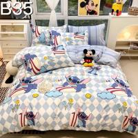 ราคา ชุดเครื่องนอนลายการ์ตูนสติช+ ขนาด 3.5,5,6 ฟุต ผ้าปูที่นอน+ผ้านวม (20679660681)