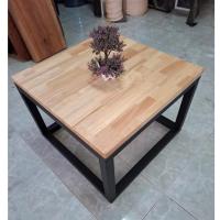 ราคา Pradoo'Siam โต๊ะกลางหน้าโซฟา วางกาแฟ (1ตัว)ขนาด ก60xย60xส40ซม ท๊อปไม้ประสาน ขาเหล็ก ประกอบสำเร็จ พร้อมใช้ แข็งแรง สวยงาม (29479577272)