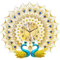 ราคา นาฬิกาแขวนผนัง ลายนกยูง แฟชั่นหรูหรา สไตล์ยุโรป สําหรับตกแต่งบ้าน ห้องนั่งเล่น ขายดี (23864927877)