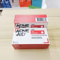 ราคา ACNE AID BAR Oil Control ก้อนละ 50 กรัม สบู่แอคเน่-เอด สีแดง (23553147872)