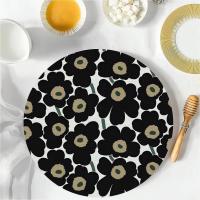 ราคา แผ่นรองจานดอกไม้สําหรับเสื่อโต๊ะรับประทานอาหารรอบ แผ่นรองจาน นอร์ดิก แผ่นรองจาน อาหารเย็นเสื่อบ้าน สถานที่ เสื่อ (41506992136)