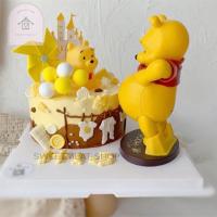 ราคา ตุ๊กตาดิสนีย์ หมีพูห์น่ารัก ตุ๊กตาหมีพูห์ (ไซส์ใหญ่) winnie the Pooh สําหรับตกแต่งเค้กวันเกิด 1648 (18086295049)