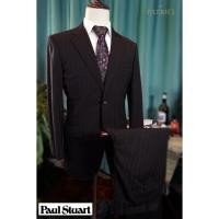 ราคา Paul Stuart ชุดสูท - Two-piece suits Single-Breasted Wool-Silk blend Dark Brown Stripe pattern (25161423835)