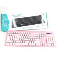 ราคา คีย์บอร์ด USB Keyboard OKER (KB-188) Pink (1707057964)