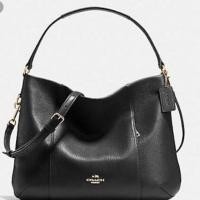 ราคา Sale COACH F35809 EAST/WEST ISABELLE SHOULDER BAG IN PEBBLE LEATHER (1206265553)