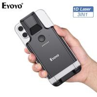 ราคา Eyoyo 1D 2D Barcode Scanner Back Clip Work with Phone, Portable QR Code Reader with Bluetooth Function QR Image Scanner PDF417 Data Matrix Code Maxicode Scanning (26854500958)