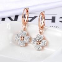 ราคา Xiaoxiang สไตล์สี่แฉก Swarovski คริสตัล ต่างหูสำหรับผู้หญิง (Daigou) (43120285525)