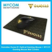 ราคา เมาส์สําหรับเล่นเกม Gamdias Ourea E1 และแผ่นรองเมาส์ NYX E1 (22143729658)