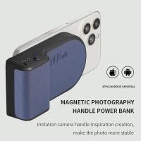 ราคา ด้ามจับเซลฟี่โทรศัพท์แม่เหล็ก,ในตัว Powerbank 5000mAh,Qi ไร้สายชาร์จ,กล้องจับบลูทูธวงเล็บ,ชุดสําหรับ iPhone Android Vlog การถ่ายภาพภาพและวิดีโอ (27275950945)