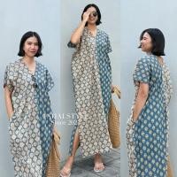 ราคา เดรสกะเหรี่ยงยาว(แขนสั้น)ผ้าฝ้ายอินเดีย (42868655204)