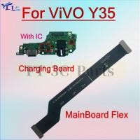 ราคา สําหรับ Vivo Y35 4G USB ชาร์จพอร์ตบอร์ด MainBoard Flex Cable อะไหล่ (27420595201)
