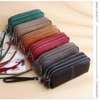 ราคา (หนังวัวแท้) กระเป๋าสตางค์ใบยาว 3ซิป (24070663590)