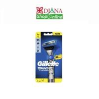 ราคา มีดโกน Gillette ยิลเลตต์ มัคทรี เทอร์โบ Mach3 Turbo ด้าม มีดโกนหนวด พร้อมใบมีด 2 ชิ้น Gillette Razors Mach3 Turbo Pack 2 (13313689116)