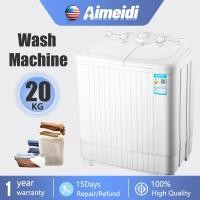 ราคา Aimeidi Washing machineเครื่องซักผ้า รับประกันคุณภาพจาก 2 ปี ขนาดความจุ 6kg 8kg 10kg เครื่องซักผ้า 2ถัง มี มอก. ทำความ (25038000405)