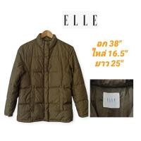 ราคา เสื้อแจ๊คเก็ต กันหนาว แบรนด์ ELLE มือสอง ราคา 220 บาทต (55600078355)