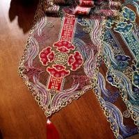 ราคา ผ้าปูโต๊ะลูกไม้สไตล์จีนใหม่ ผ้าปูโต๊ะกำมะหยี่ปักลายฉลุ ผ้าปูโต๊ะหรูหราเบา (41913622390)