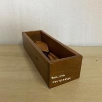 ราคา กล่องตะเกียบ ช้อน ส้อม กล่องไม้สัก กล่องเก็บของ (5974840305)