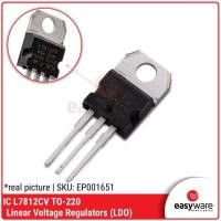 ราคา IC 7812 L7812CV TO-220 L7812 เครื่องปรับแรงดันไฟฟ้าเชิงเส้น LDO (41605732225)