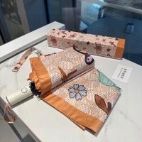 ราคา COACH ร่มพับอัตโนมัติ 3 พับแบบใหม่ พิมพ์ลวดลาย C กันแดดและป้องกันรังสียูวี (22459483871)