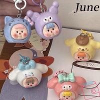 ราคา JUNEGOODS พวงกุญแจ Sanrio พวงกุญแจกระเป๋านักเรียนหน้าเด็กการ์ตูน ของขวัญตกแต่งแบบแขวน จี้กระเป๋าเป้ Kuromi Hello Kitty (42411548915)