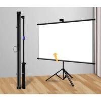 ราคา จอโปรเจคเตอร์ จอรับภาพ4k แถมขาตั้งฟรี แบบแขวนติดผนังและตั้งพื้นได้ Scolor 60นิ้ว 16:9 Projector ยาว133cm กว้าง75cm (18286442750)