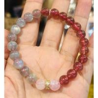 ราคา 20/11กำไลหินนำโชคไหมทอง+สตอเบอรี่ควอส+โรสควอส+ลาบราโดไรท์ (27918190907)