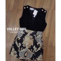 ราคา จั้มสูทกางเกงกระโปรง ผ้าวิ้ง ป้ายvalleygirl sz.l สุดหรู (25803502949)