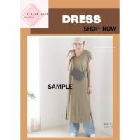 ราคา เดรสยาวผู้หญิง ทรงแม็กซี่ ผ่าข้าง Fashion (มือสองงานคัด สภาพใหม่) (26514333073)