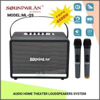 ราคา Soundmilan ลำโพงบลูทูธ ลำโพงพกพา แถมไมค์ลอย 2 ตัว รุ่น ML-Q9 (24640623823)