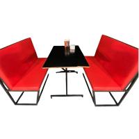 ราคา ชุดโต๊ะเก้าอี้เบาะนั่งพิง1ชุด สำหรับร้านอาหารและบาร์ (42102598194)