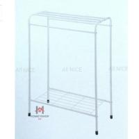 ราคา ราวตากผ้าอเนกประสงค์ ขามียางกันรอย กันการลื่นไถล ราวMP ขาเหล็ก แข็งแรง ทนทาน pd99 (6851265819)