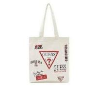 ราคา กระเป๋าสะพาย ของแท้ Guess denim tote bag ถุงผ้า guess ลดโลกร้อน เป็นผ้ายีนส์สกรีนลายแบรนด์ (26584785358)