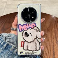 ราคา เคสมือถือ OPPO Find N5 , Find N3 ลายน้องหมา HELLO น่ารัก สีใส กันกระแทกนุ่ม TPU สไตล์มินิมอล (40603524005)